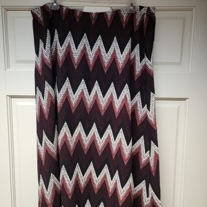 Zig-zag  maxi skirt